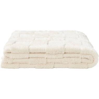Plaid Sjors - off-white - 130x170 cm - Leen Bakker