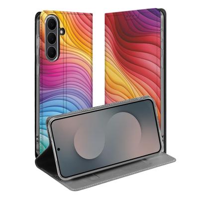 Bookcase Samsung Galaxy S25 FE Regenboog