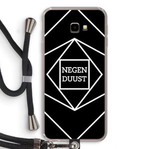 Negenduust geometrisch: Samsung Galaxy J4 Plus Transparant Hoesje met koord