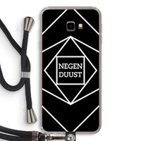 Negenduust geometrisch: Samsung Galaxy J4 Plus Transparant Hoesje met koord Negenduust geometrisch: Samsung Galaxy J4 Plus Transparant Hoesje met koord