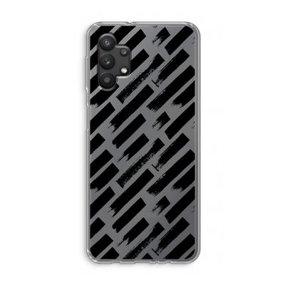 Zwarte vegen: Samsung Galaxy A32 5G Transparant Hoesje