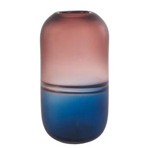 Goodwill Vaas Glas Blauw-Paars D 14,5 cm H 32 cm