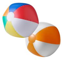 Impression Strandbal - opblaasbaar - zwembad speelgoed - multi / oranje - D26 cm
