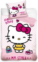Hello Kitty Look at me Style Dekbedovertrek 140 X 200 cm - 70x90 cm - katoen
