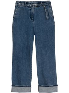 3.1 Phillip Lim jean évasé à taille ceinturée - Bleu