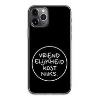 Vriendelijkheid: iPhone 11 Pro Transparant Hoesje