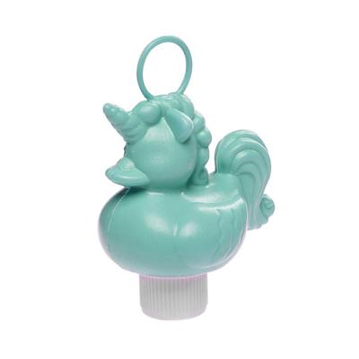 Turquoise blauw eenhoorn badeendje badspeelgoed 12 cm
