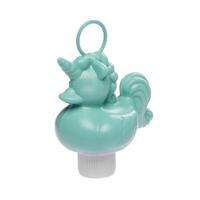 Turquoise blauw eenhoorn badeendje badspeelgoed 12 cm