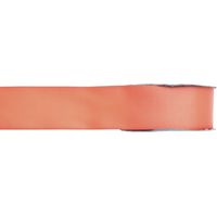 1x Hobby/decoratie koraal roze satijnen sierlinten 1,5 cm/15 mm x 25 meter