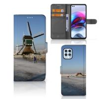 Motorola Moto G100 | Flip Cover | Schaatsers