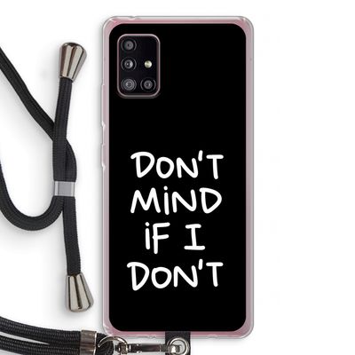 Don't Mind: Samsung Galaxy A51 5G Transparant Hoesje met koord