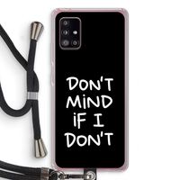 Don't Mind: Samsung Galaxy A51 5G Transparant Hoesje met koord