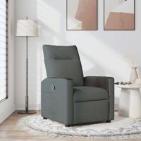 Fauteuil verstelbaar stof donkergrijs