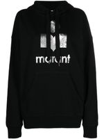 MARANT ÉTOILE sweat en coton biologique à logo imprimé - Noir