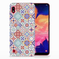 Samsung Galaxy A10 TPU Siliconen Hoesje Tiles Color