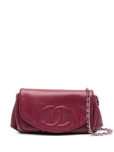 CHANEL Pre-Owned portefeuille à bride en chaîne (2010-2011) - Rouge