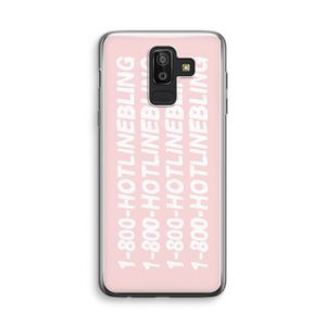 Hotline bling pink: Samsung Galaxy J8 (2018) Transparant Hoesje