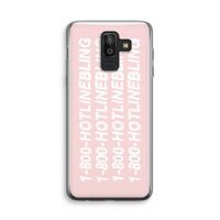 Hotline bling pink: Samsung Galaxy J8 (2018) Transparant Hoesje