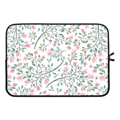 Sierlijke bloemen: Laptop sleeve 13 inch