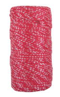 CON:P pp touw 1mm/6kg rood/wit bob/100m - b34178