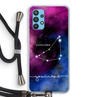 Sterrenbeeld - Donker: Samsung Galaxy A32 4G Transparant Hoesje met koord