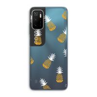 Ananasjes: Xiaomi Poco M3 Pro 5G Transparant Hoesje Ananasjes: Xiaomi Poco M3 Pro 5G Transparant Hoesje