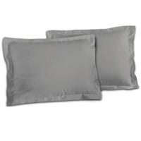Kussensloop Lovely Home 100% katoen Lichtgrijs 50 x 70 cm