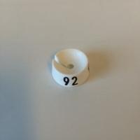 MB wit/zwart 92 voor op kledinghanger