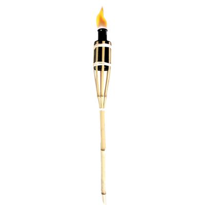 Esschert Design Tuinfakkel - bamboe - navulbaar - 60 cm - sfeer verlichting
