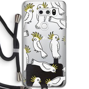 Papegaai: LG V30 Transparant Hoesje met koord