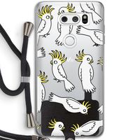 Papegaai: LG V30 Transparant Hoesje met koord