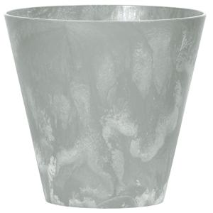 Bloempot/plantenpot voor buiten - kunststof - lichtgrijs - D20 x H19 cm - 3,5 liter