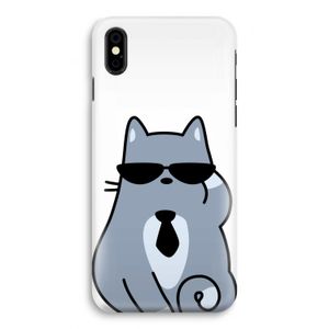 Cool cat: iPhone X Volledig Geprint Hoesje