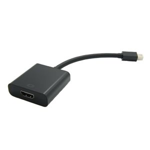 Value 12.99.3129 DisplayPort-kabel Mini-displayport / HDMI Adapterkabel Mini DisplayPort-stekker, HDMI-A-bus 0.15 m Zwart