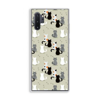 Katten: Samsung Galaxy Note 10 Plus Transparant Hoesje