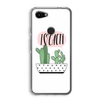 I love cacti: Google Pixel 3a Transparant Hoesje