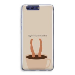 Aggressively drinks coffee: Honor 9 Transparant Hoesje
