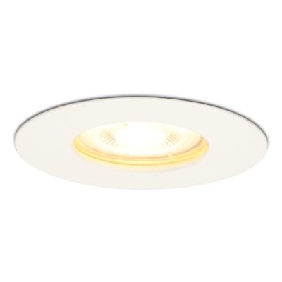 Bari LED Inbouwspot - 4,4 Watt 345 lumen - 2700K Warm Wit - GU10 - Dimbaar - Rond - IP65 Waterdicht - Wit - Voor binnen, buiten en badkamer