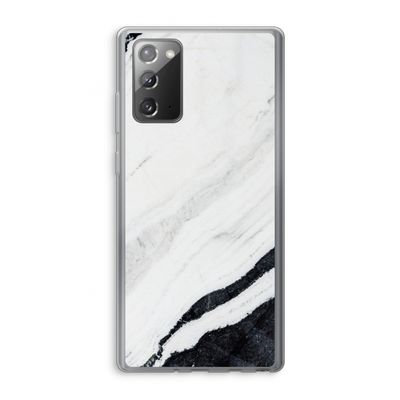Elegante marmer: Samsung Galaxy Note 20 / Note 20 5G Transparant Hoesje