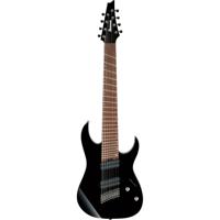 Ibanez RGMS8-BK Iron Label 8-snarige multi-scale elektrische gitaar - thumbnail