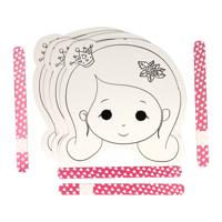Wins Holland Kleur en maak je eigen maskers - prinses, 4st.