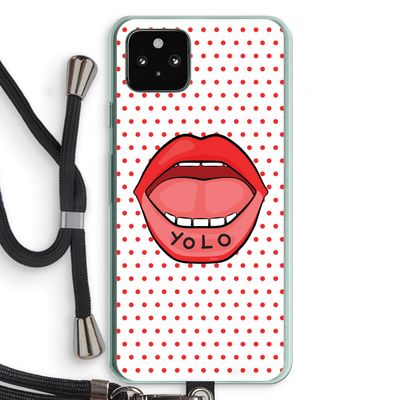 Yolo Denise: Pixel 5a 5G Transparant Hoesje met koord