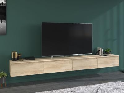 Tv-meubel LAVINAS 4 lades 276 cm krönberg eik