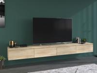 Tv-meubel LAVINAS 4 lades 276 cm krönberg eik