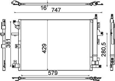 Condensor, airconditioning AC635000S