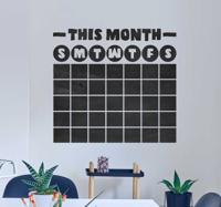 Whiteboard sticker Kalender krijtbord