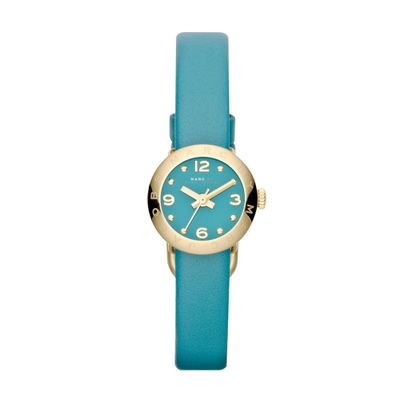 Horlogeband Marc by Marc Jacobs MBM1253 Leder Turquoise 10mm