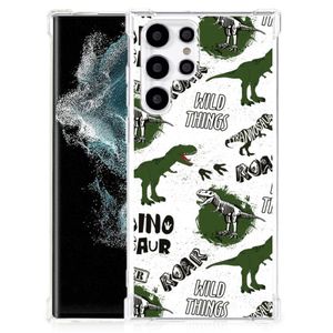 Case Anti-shock voor Samsung Galaxy S22 Ultra Dinosaurus