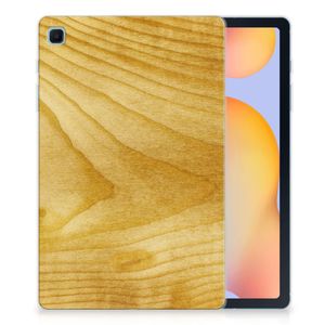 Samsung Galaxy Tab S6 Lite | S6 Lite (2022) Silicone Tablet Hoes Licht Hout