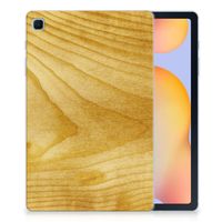 Samsung Galaxy Tab S6 Lite | S6 Lite (2022) Silicone Tablet Hoes Licht Hout